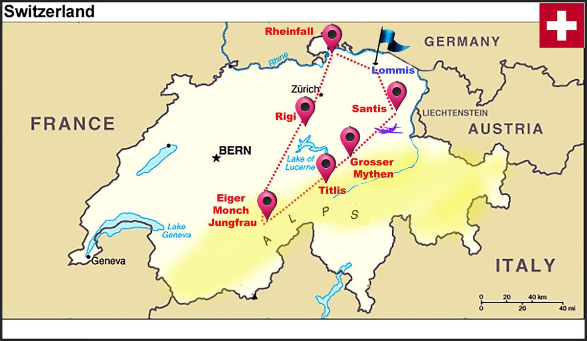 thụy sĩ alps bản đồ thụy sĩ
