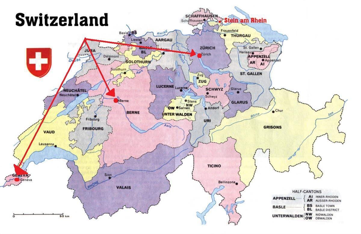 bản đồ của zurich thụy sĩ bản đồ châu âu
