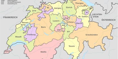Thụy sĩ quốc gia bản đồ