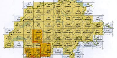 Bản đồ của thụy sĩ mã bưu